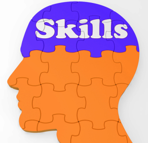 Skills Brain Showing Abilities Competence And Training